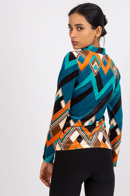 Jūras oranža velūra blūze Pari