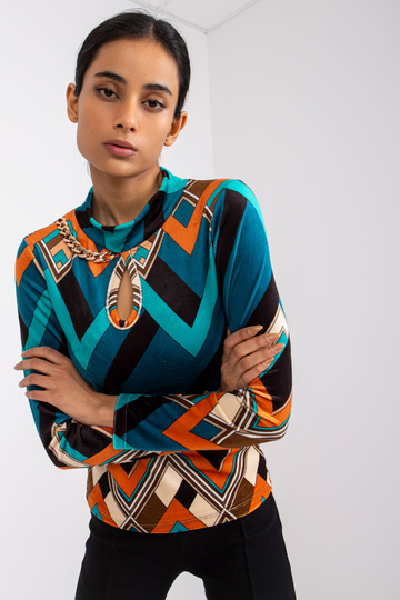 Jūras oranža velūra blūze Pari 2