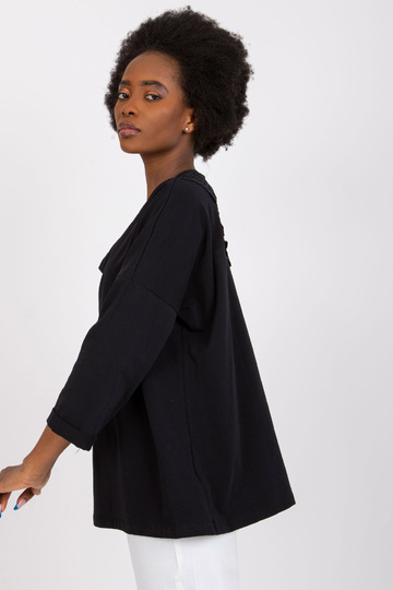 Melna kokvilnas blūze... 2