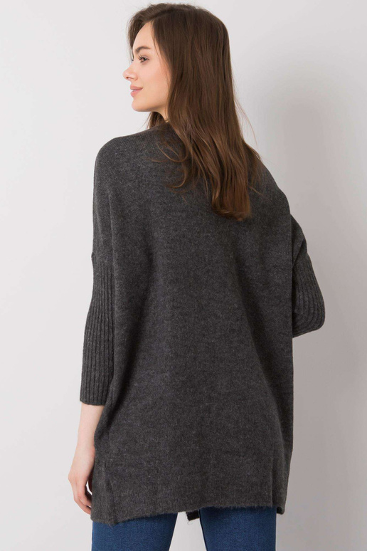 Tumši pelēks džemperis ar kabatām...