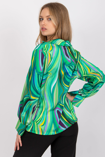 Zaļa blūze ar Diya apdruku 2