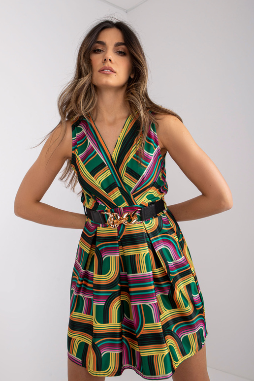 Zaļa un dzeltena kleita ar molly...