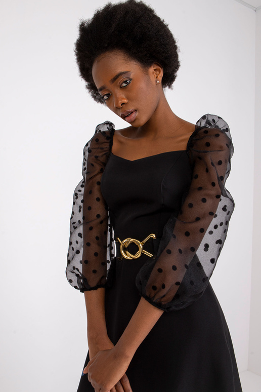 Melna eleganta kleita Segovia