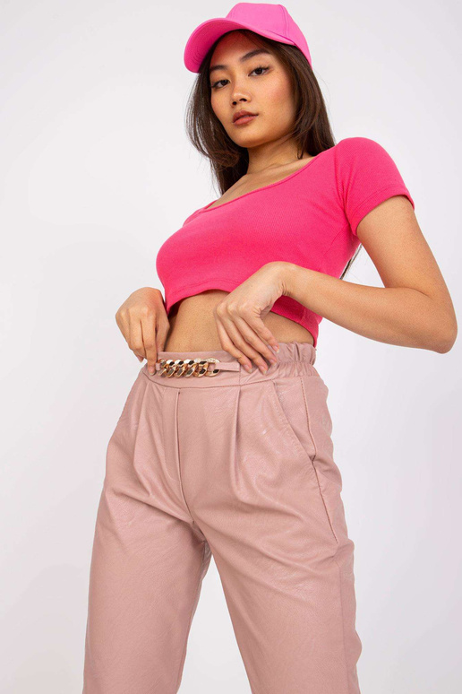 Rozā ādas bikses Porto