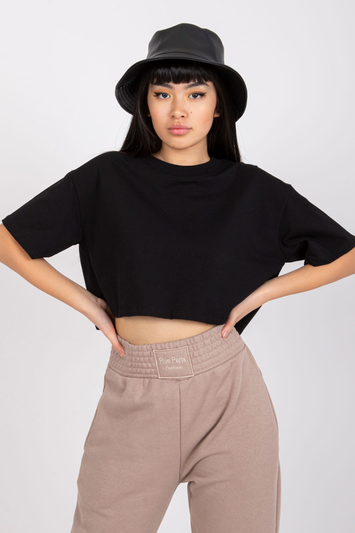 Melns īss t-krekls Viola