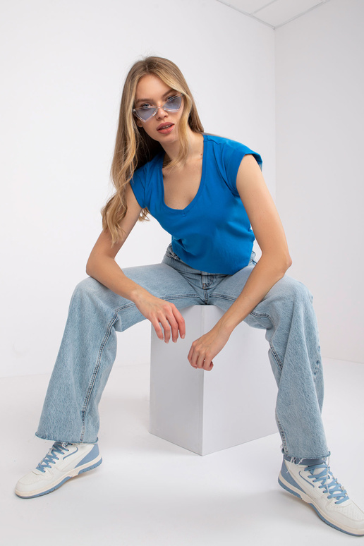 Tumši zils t-krekls pamata Atlanta...