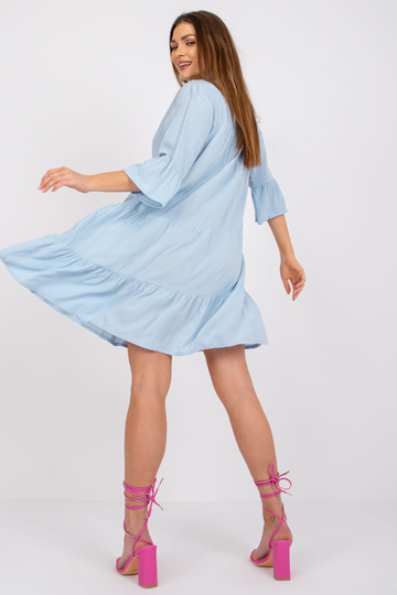 Gaiši zila viskozes kleita... 2