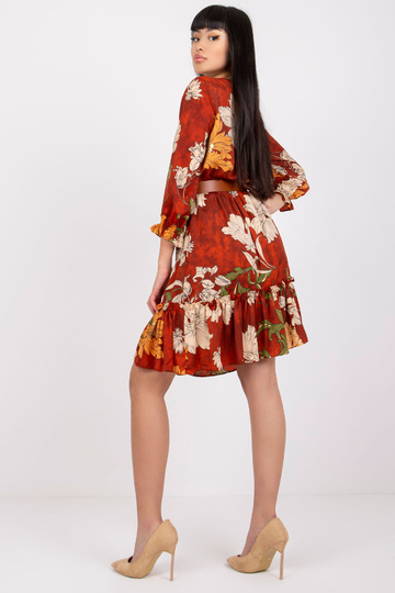 Gaiši brūna kleita ar...