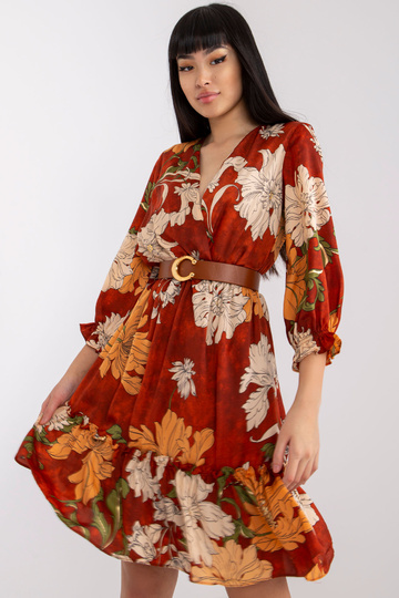 Gaiši brūna kleita ar... 2