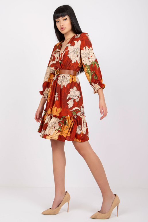 Gaiši brūna kleita ar Pensacola jostu