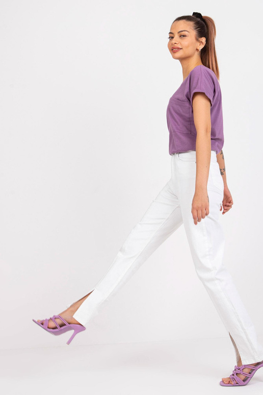 Violets kokvilnas t-krekls ikdienas...