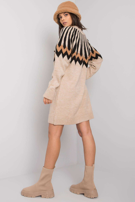 Bēša brīva trikotāžas kleita Shereen... Bēša brīva trikotāžas kleita Shereen...