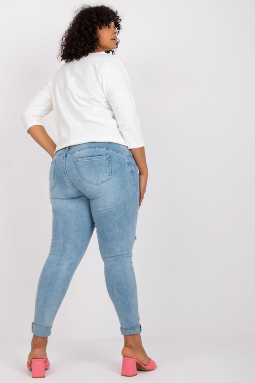 Ecru blūze liela izmēra ar apdruku...