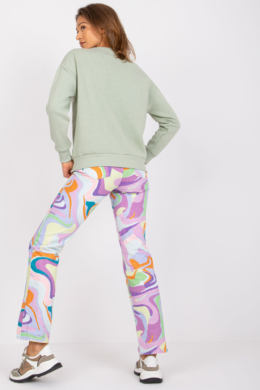 Gaiši zaļš sporta krekls bez kapuces...