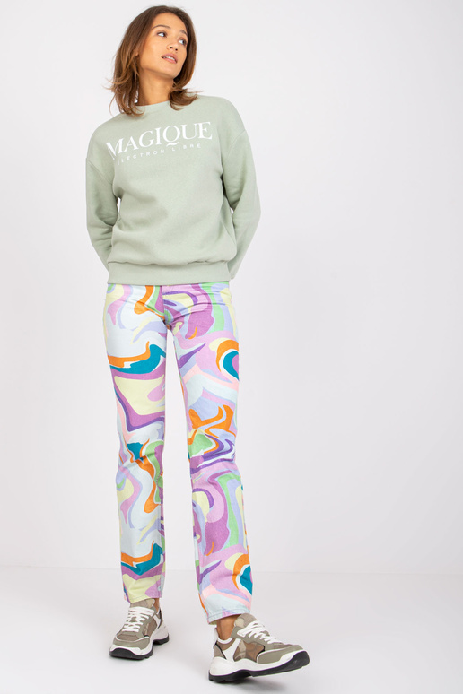 Gaiši zaļš sporta krekls bez kapuces...