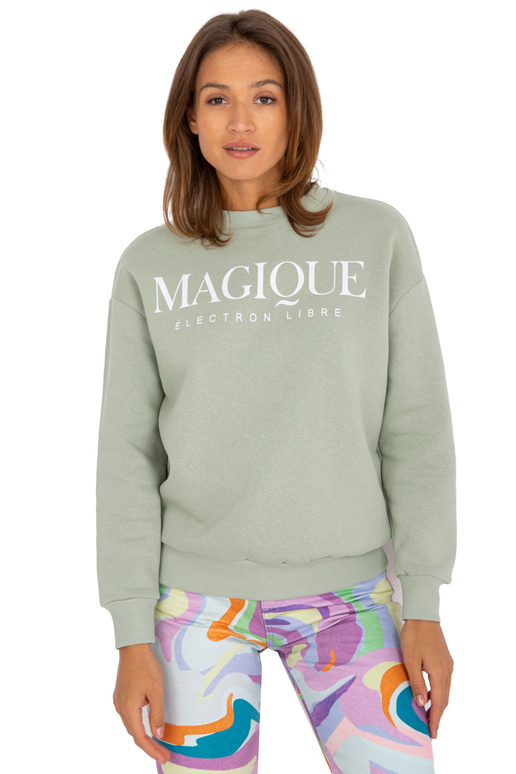 Gaiši zaļš sporta krekls bez kapuces...