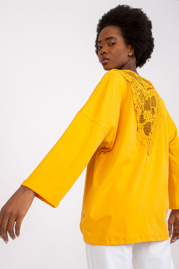 Gaiši oranža blūze ar... 2