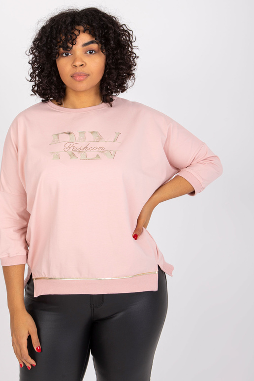 Netīri rozā plus izmēra blūze ar... Netīri rozā plus izmēra blūze ar...