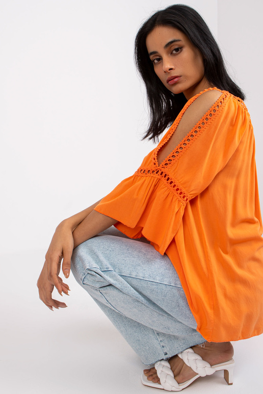 Oranža viskozes blūze Kearney OCH BELLA Oranža viskozes blūze Kearney OCH BELLA