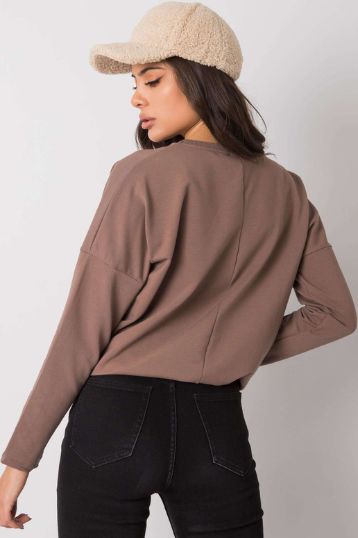 Brūna blūze ar apdruku Jackson RUE PARIS