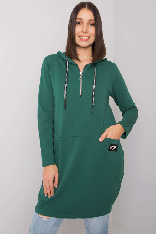 Tumši zaļa liela izmēra kokvilnas...