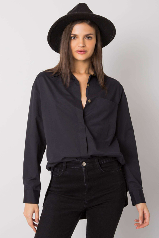 Melns Terra kokvilnas krekls