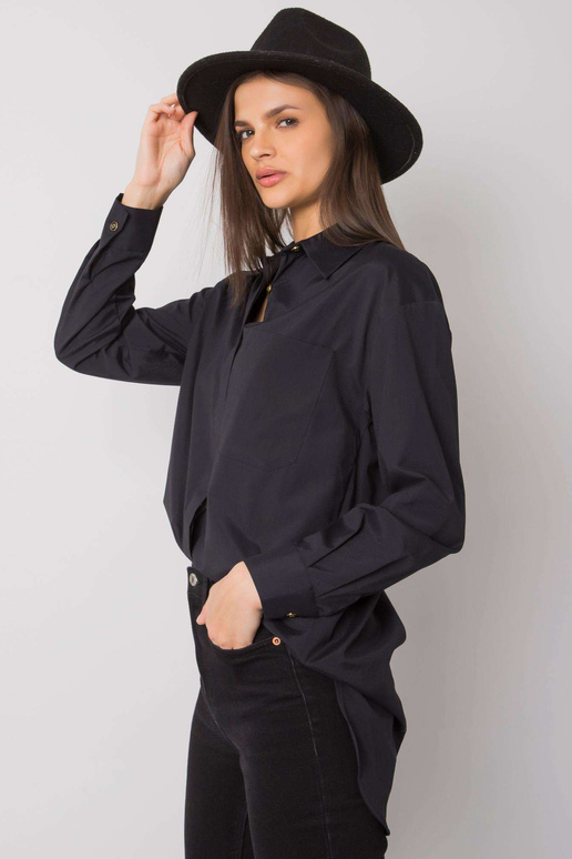 Melns Terra kokvilnas krekls