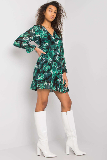 Sieviešu zaļa kleita ar...