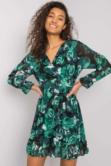 Sieviešu zaļa kleita ar... 2