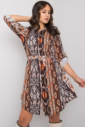 Melna un brūna kleita ar... 2