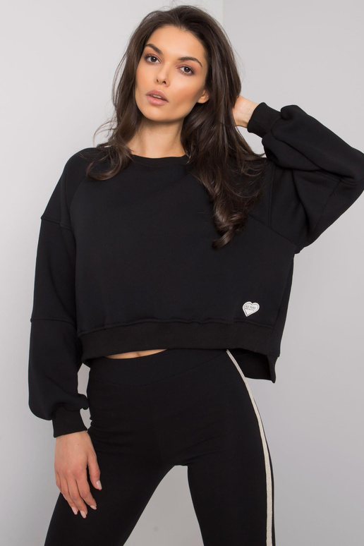 Melns kokvilnas sporta krekls Yessie... Melns kokvilnas sporta krekls Yessie...