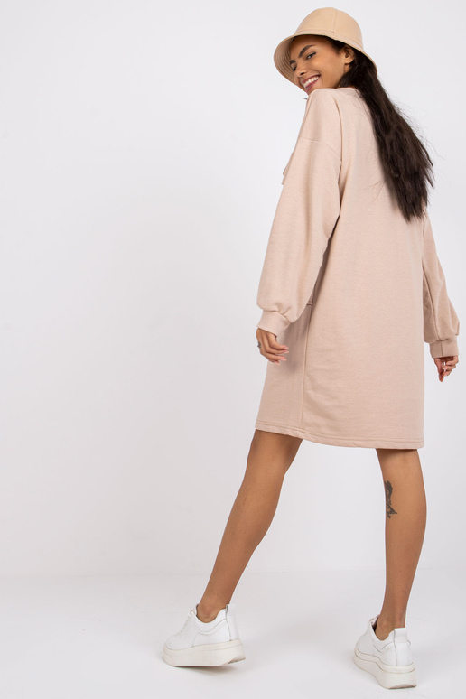 Bēša kleita ar kabatām Carrara