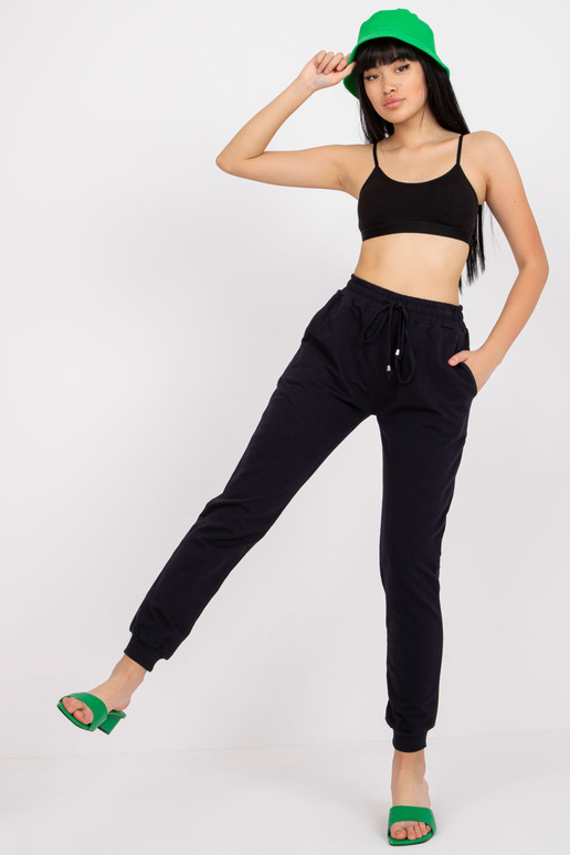 Tumši zilas pamata treniņbikses ar...