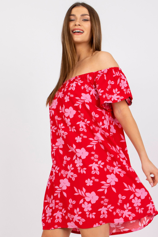 Sarkana mini kleita ar ziediem Amaya...