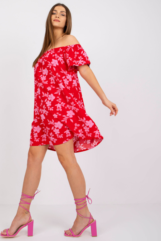 Sarkana mini kleita ar ziediem Amaya...