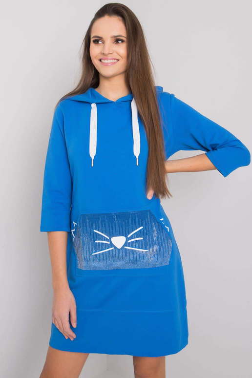 Anne tumši zila džemperkleita