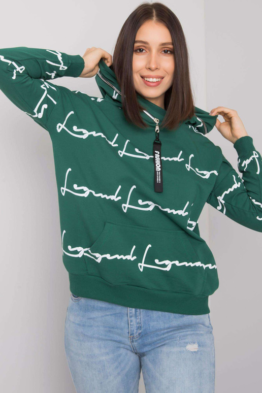 Tumši zaļš liela izmēra sporta krekls...