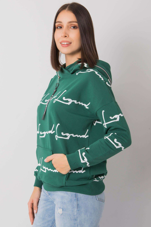 Tumši zaļš liela izmēra sporta krekls...