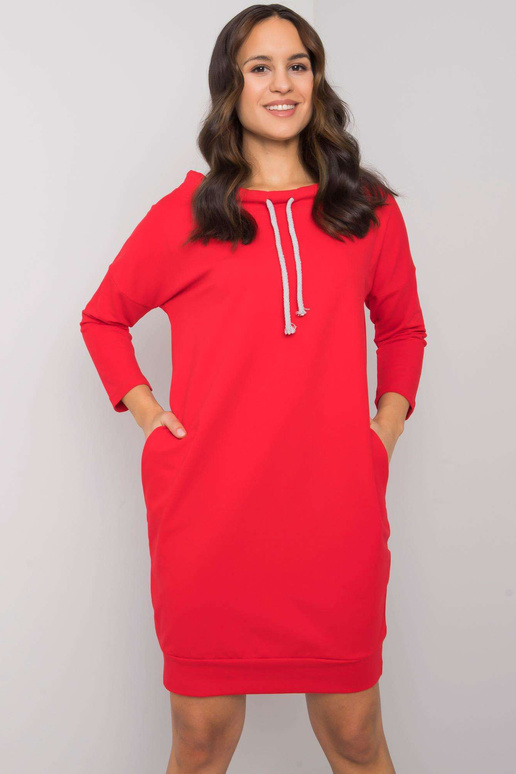 Sarkana Paulie kokvilnas kleita