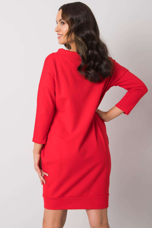 Sarkana Paulie kokvilnas kleita