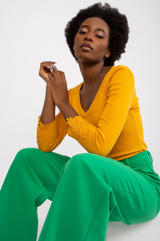 Gaiši oranža svītraina blūze Alissia...