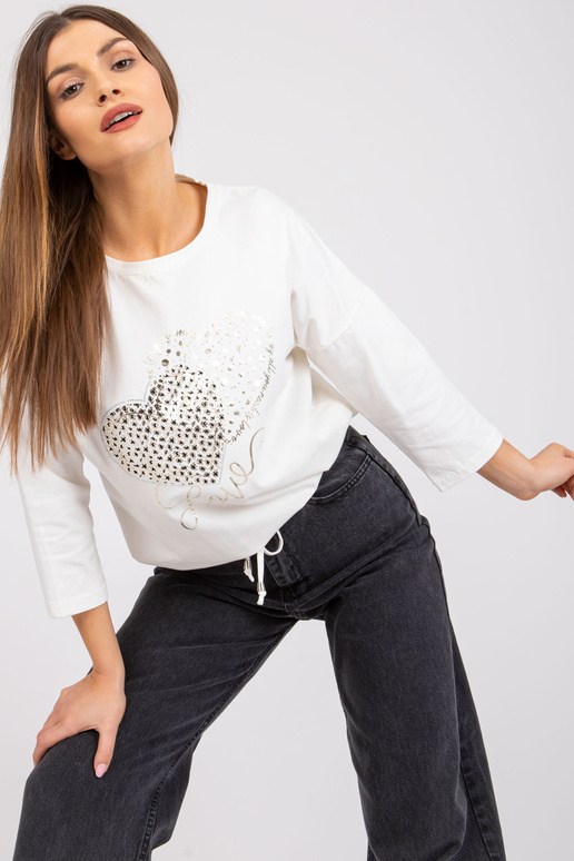 Ecru kokvilnas blūze Elizabeth RUE PARIS Ecru kokvilnas blūze Elizabeth RUE PARIS