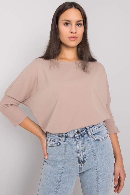 Tumši bēša brīva blūze no Hassina