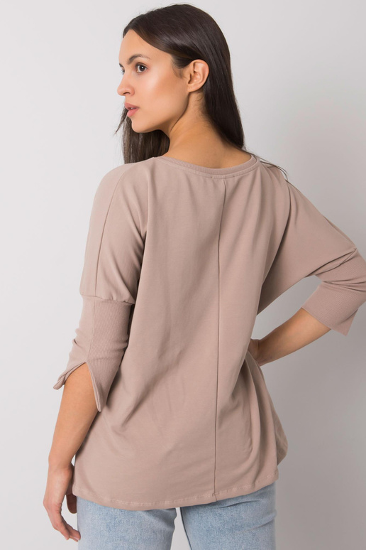 Tumši bēša brīva blūze no Hassina