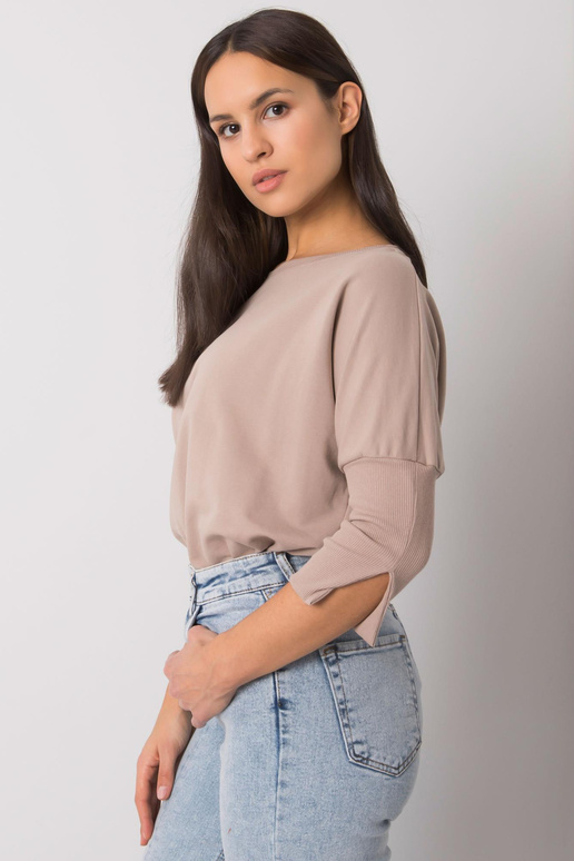 Tumši bēša brīva blūze no Hassina