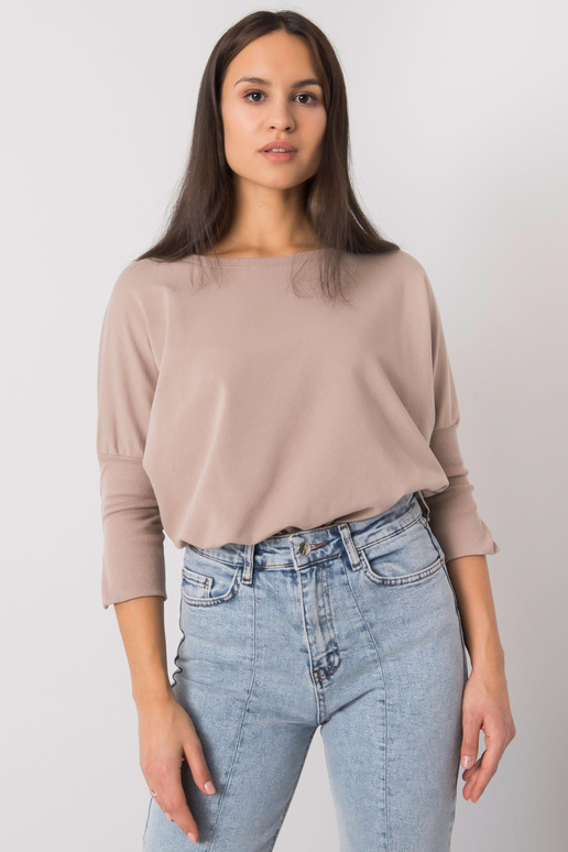 Tumši bēša brīva blūze no Hassina