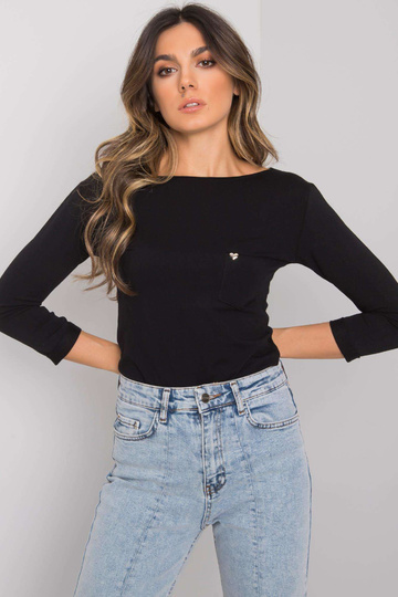 Melna pamata blūze ar... 2