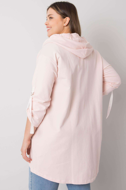 Gaiši rozā liela izmēra sporta krekls...