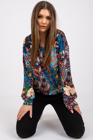 Sieviešu blūze ar zilu...