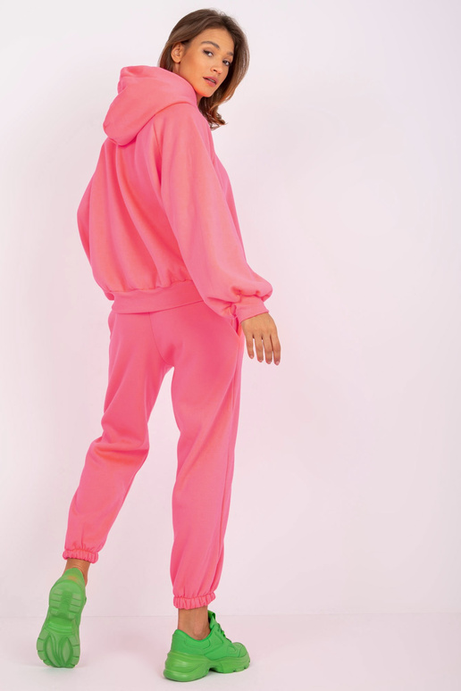 Fluo Pink sieviešu sporta tērps ar kapuci Liana